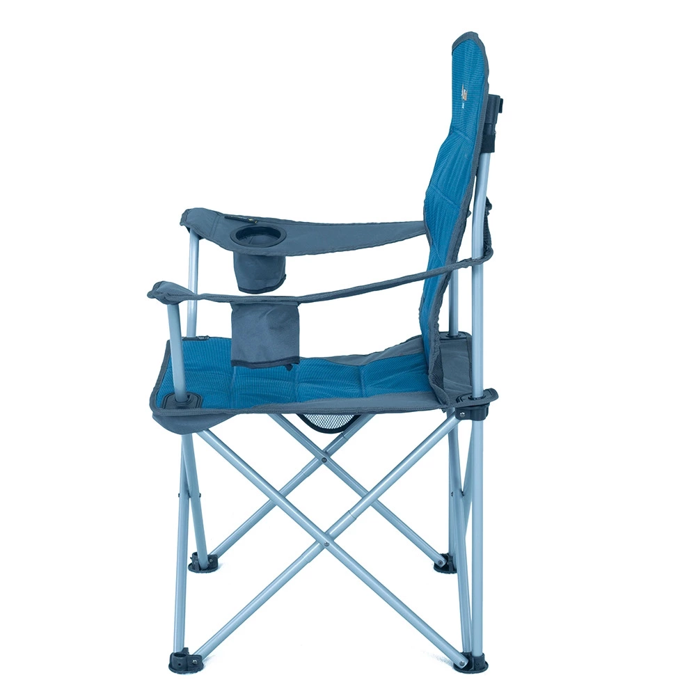 Oztrail Deluxe Arm Chair Blue 5 Oztrail Deluxe Arm Chair Blue - Image 3