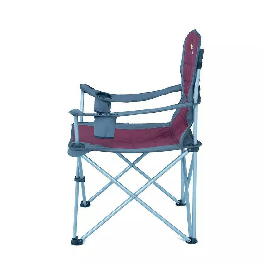 OZtrail Deluxe Jumbo Arm Chair Red 4 OZtrail Deluxe Jumbo Arm Chair Red - Image 2
