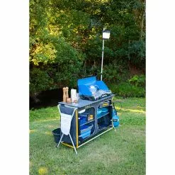 OZtrail Deluxe Camp Kitchen With Sink And Light Pole -Tentory Store 10000457 2