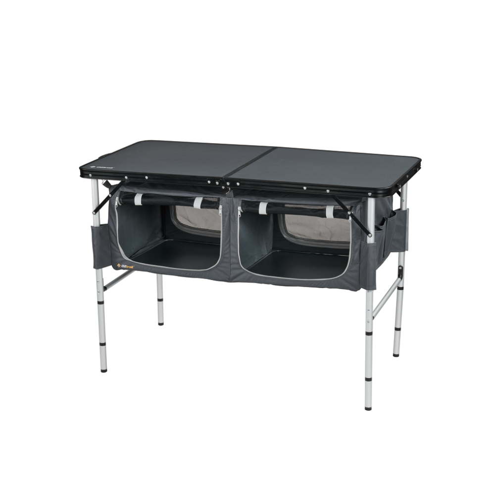 Oztrail Folding Table With Storage 3 Oztrail Folding Table With Storage