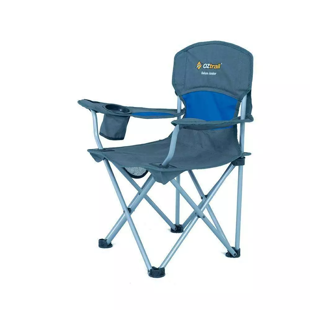 OZtrail Deluxe Junior Camping Chair Blue 3 OZtrail Deluxe Junior Camping Chair Blue