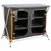 OZtrail Deluxe Folding 3 Shelf Double Cupboard 1 OZtrail Deluxe Folding 3 Shelf Double Cupboard -Tentory Store FSU DC3D D