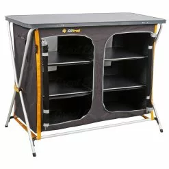 OZtrail Deluxe Folding 3 Shelf Double Cupboard
