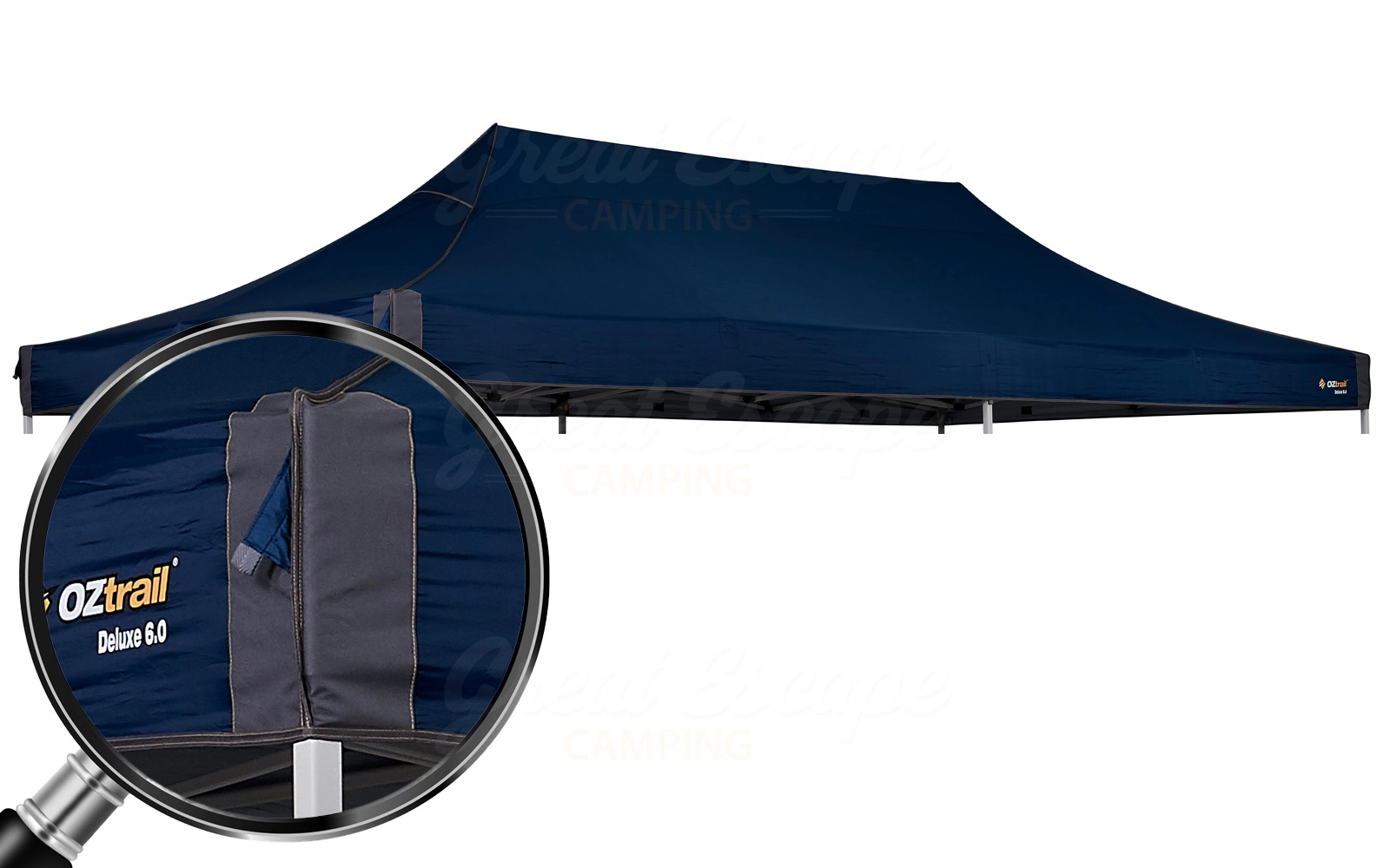 OZtrail Deluxe Gazebo Canopy 6.0 Blue 3 OZtrail Deluxe Gazebo Canopy 6.0 Blue